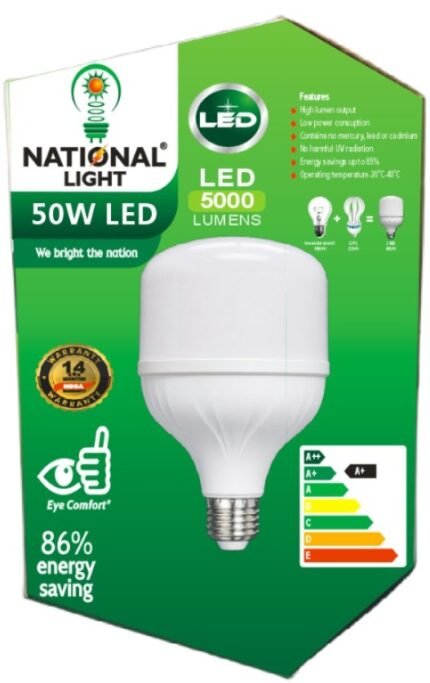 National Light LED Bulb T Series 50W